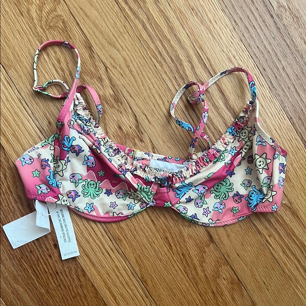 HEAVY MANNERS - This Magic Moment Ruffle Bikini Top